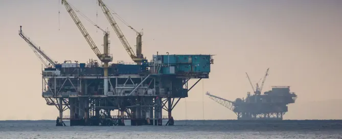 Offshore oil rigs