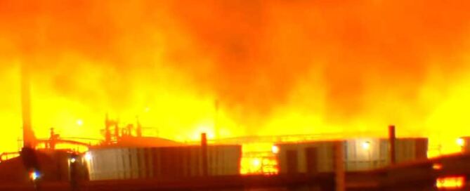Fire at Baton Rouge ExxonMobil refinery in Louisiana