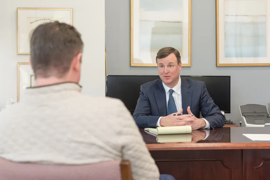 John Sheppard, Jones Act Attorney and Morrow & Sheppard Co-Founder, at the Houston office.