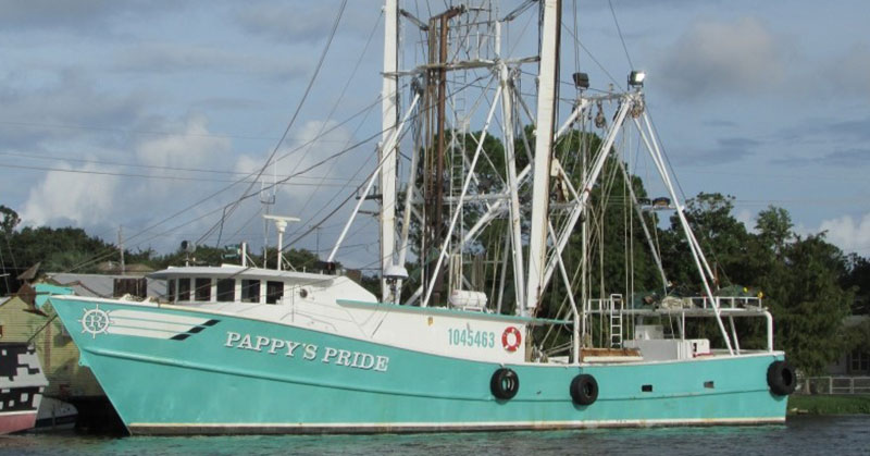 Pappy's Pride, a fishing boat near Galveston