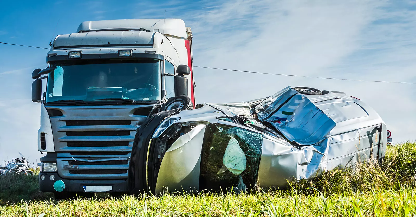 serious truck-van accident