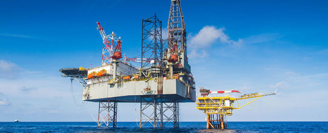 offshore oil rig drilling platform