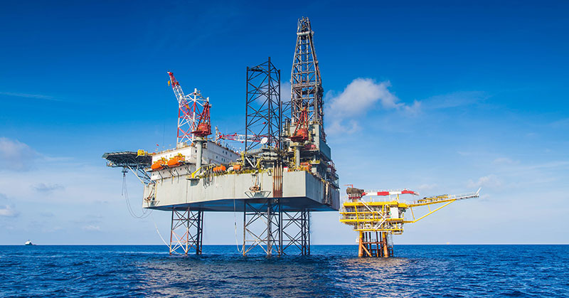 offshore oil rig drilling platform