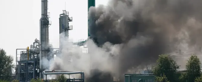 refinery fire